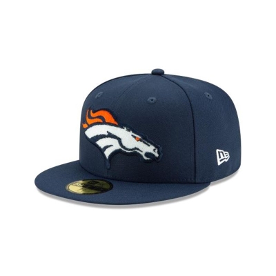 Orange Denver Broncos Hat - New Era NFL Crystals from Swarovski 59FIFTY Fitted Caps USA7213689